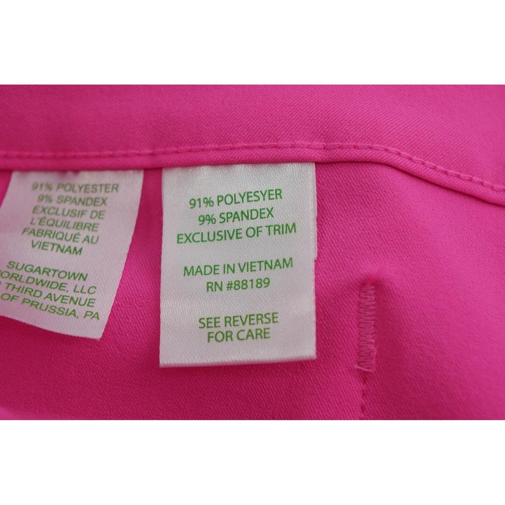 Lilly Pulitzer Luxletic Pants Size 2 Pink Activewear Stretch Fair Stain - Picture 6 of 6